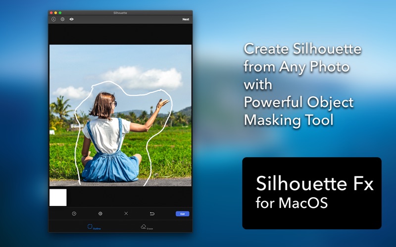 silhouette photo effect iphone screenshot 2