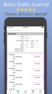 baby log & breast feeding app iphone screenshot 4