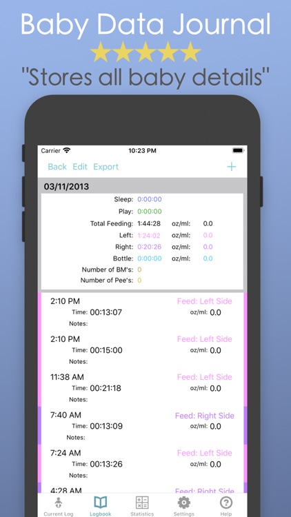 Baby Log & Breast Feeding App screenshot-3