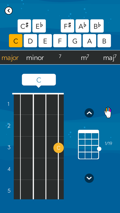 Tunefor Ukulele tuner & chords Screenshot