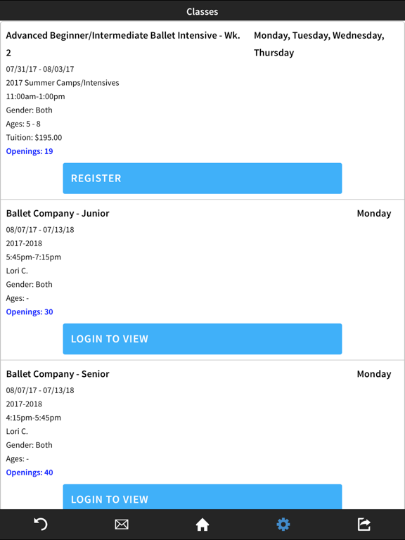 Academy of Dance & Fine Arts iPad screenshot 4 - Lifestyle app