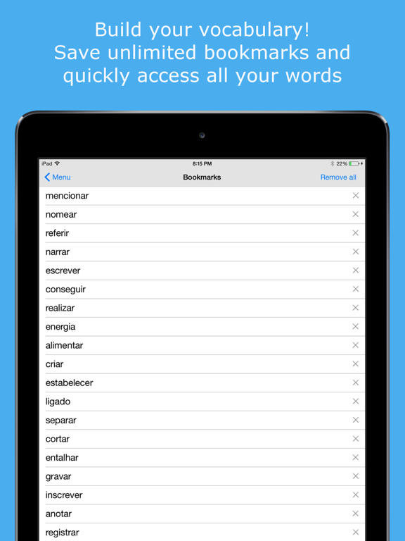 Screenshot #4 for Portuguese Dictionary.