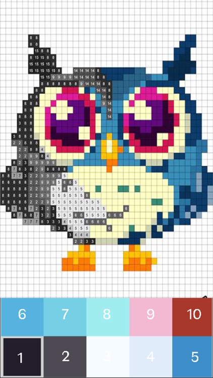Color by Number Paint Coloring