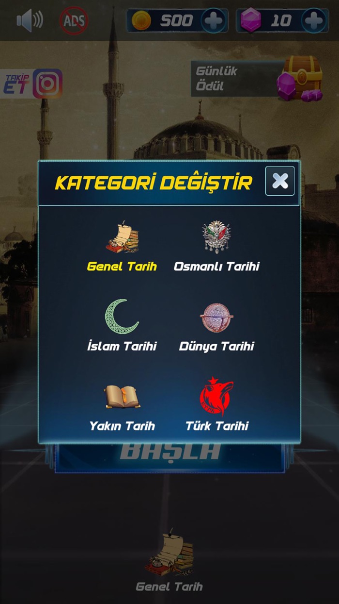 3te3Tarih Bilgi Yarışması 2020