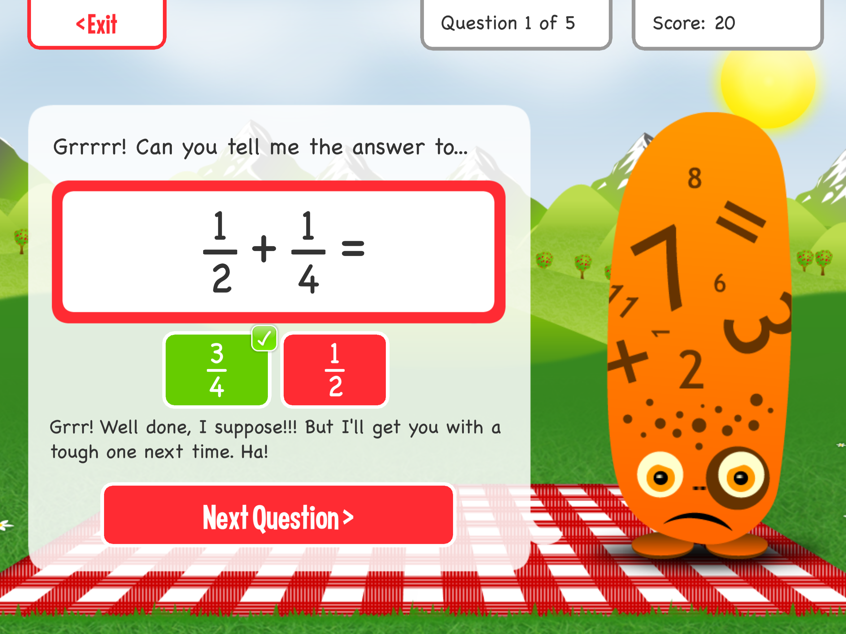 Squeebles Fractions