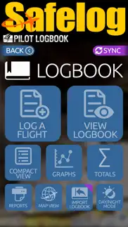 safelog pilot logbook iphone screenshot 2