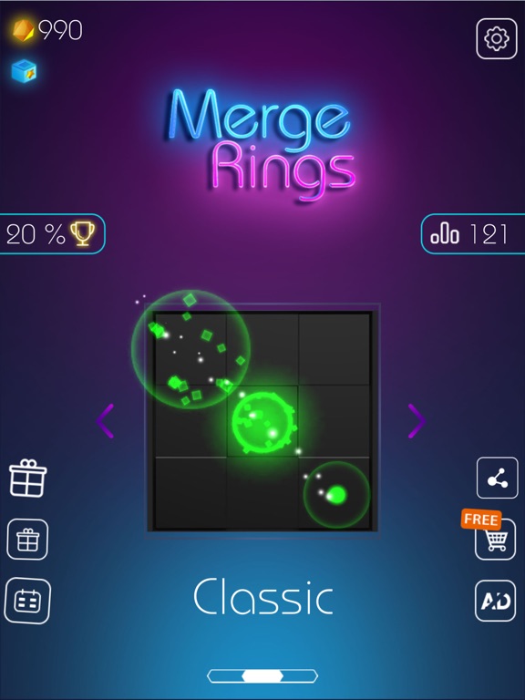 Screenshot #5 pour Merge Rings Neon