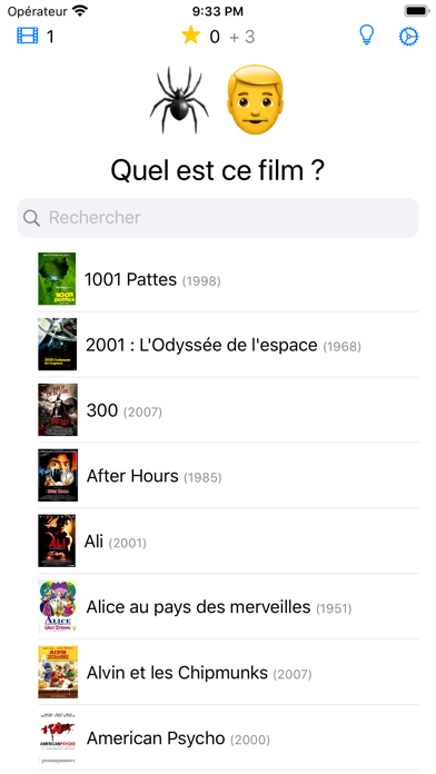 Screenshot #1 pour Emoji Film Quiz