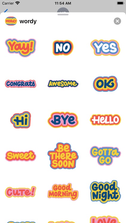 Wordy Helpful Stickers