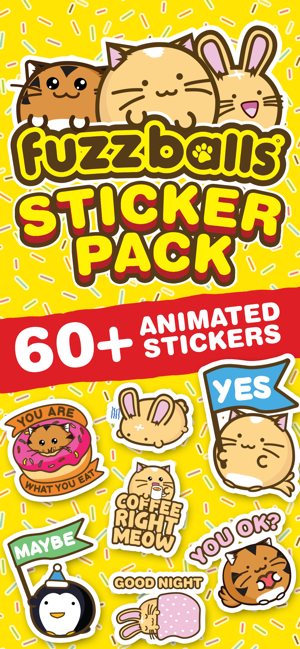 Fuzzballs Animated Stickers(圖1)-速報App