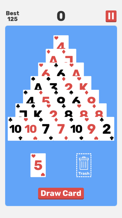 Screenshot #1 pour Endless Pyramid Solitaire