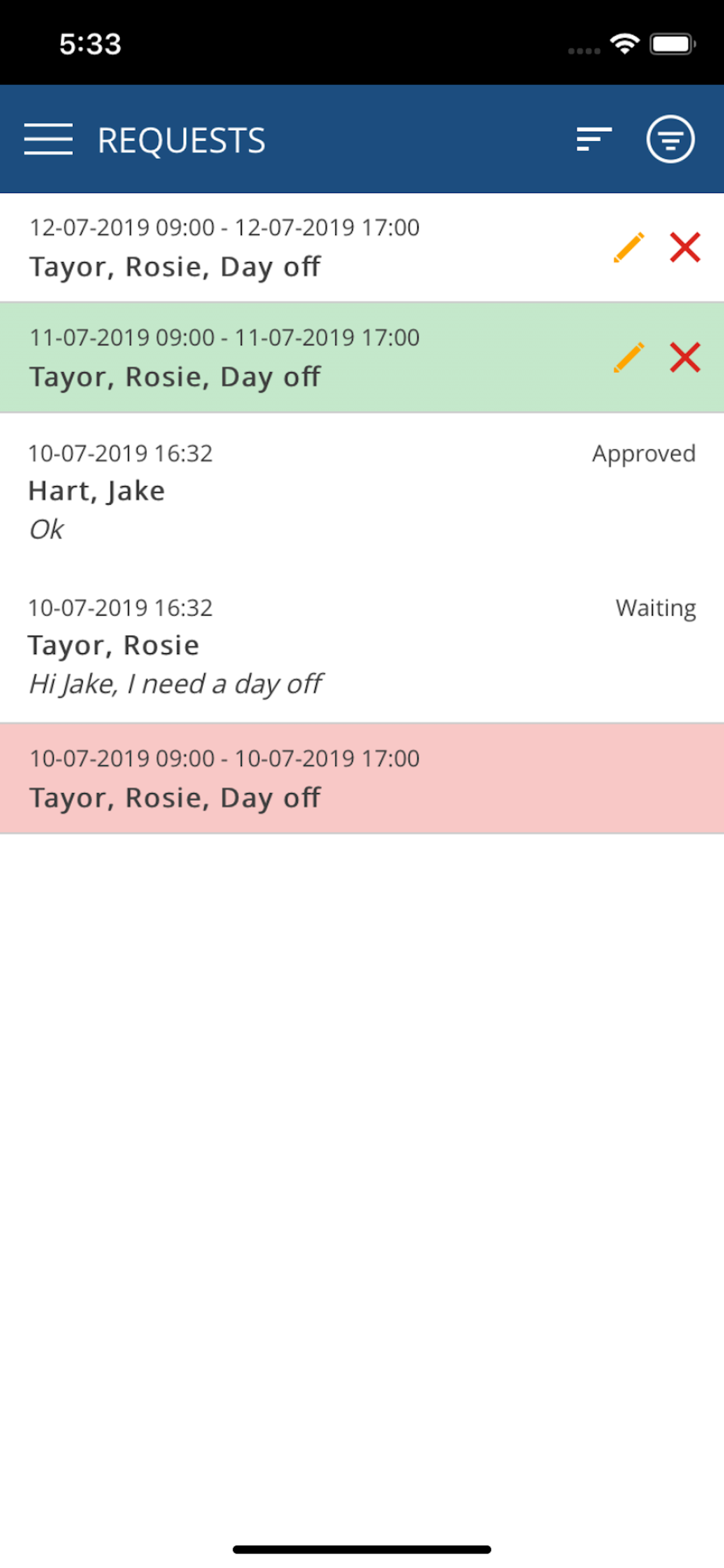 Absence Planner