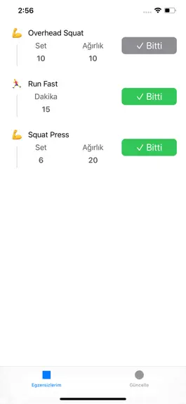 Game screenshot Egzersiz Listem apk