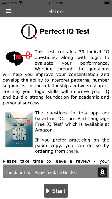 Screenshot #1 pour Perfect IQ Test Pro