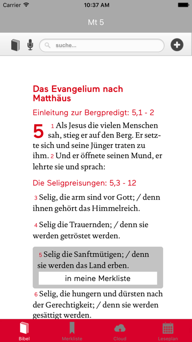 Die Bibel EÜ Screenshot