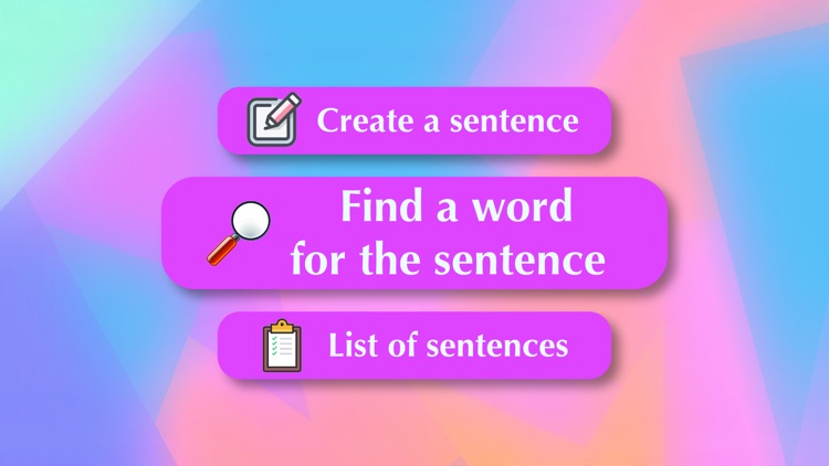 Paste words into sentences