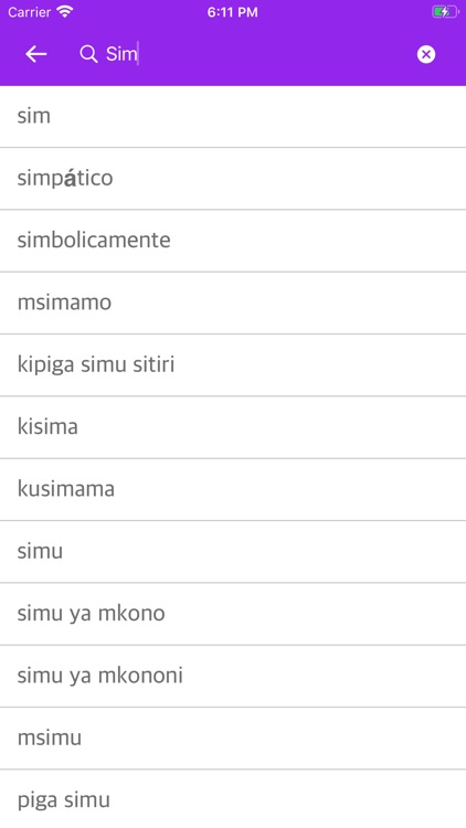 Portuguese Swahili Dictionary screenshot-3
