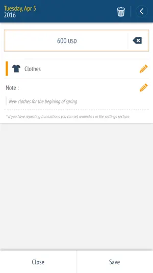 Expense manager -Money tracker screenshot 3