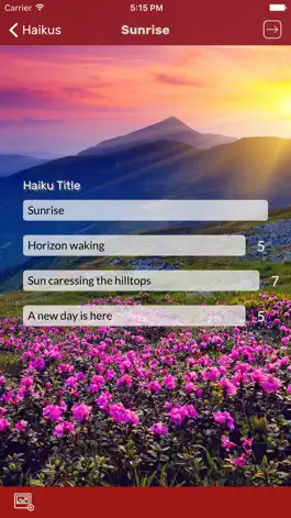 Game screenshot FiveSevenFive Haiku apk
