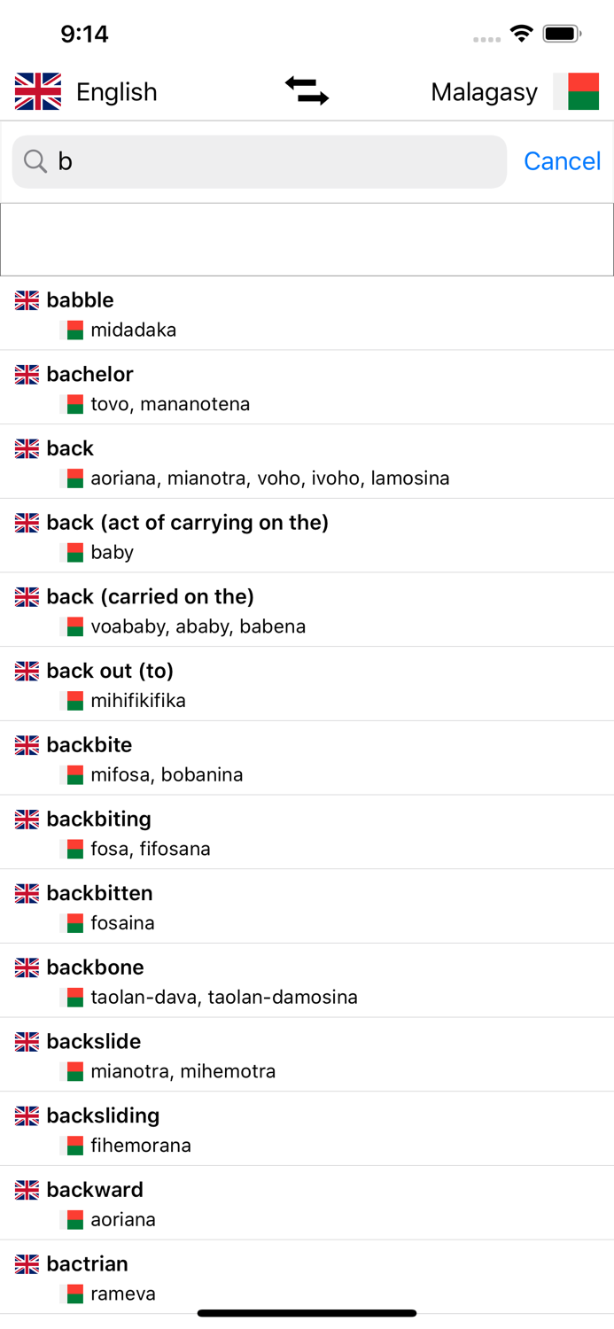 Malagasy-English Dictionary