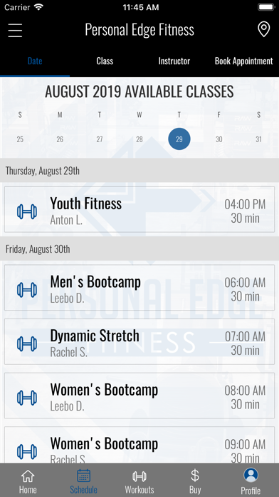 Personal Edge Fitness screenshot 2