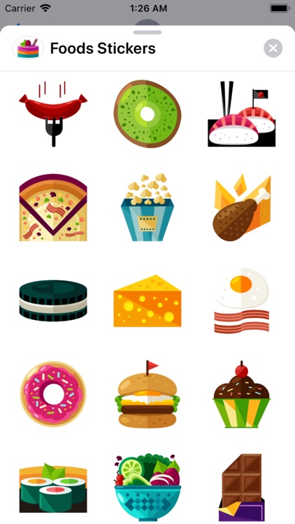 Foods Stickers