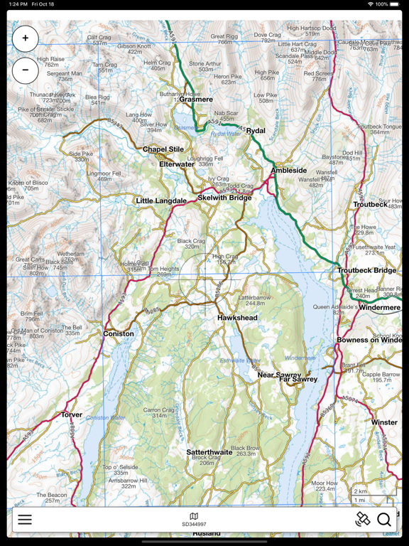 Screenshot #5 pour Lake District Outdoor Map PRO
