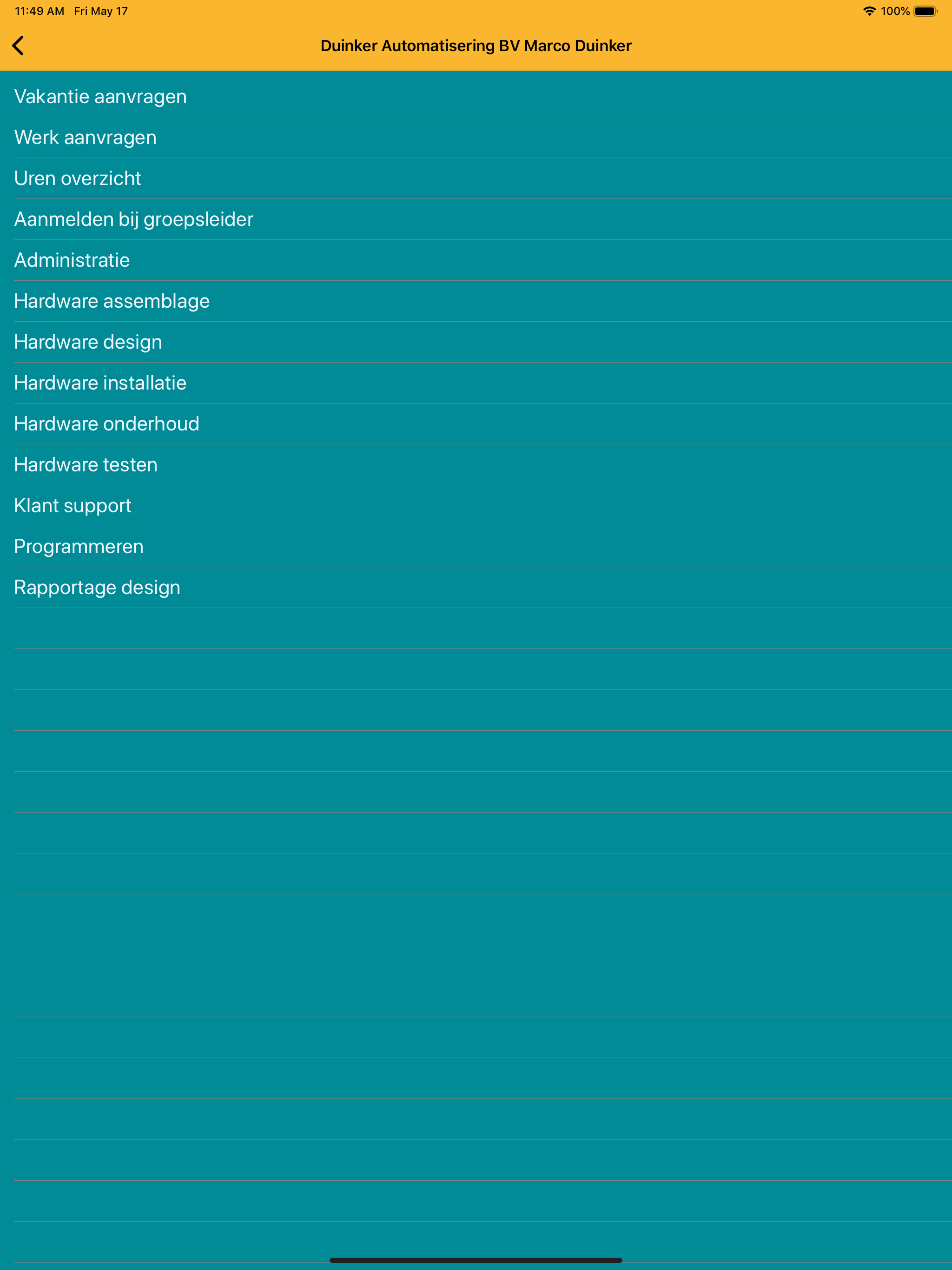 Focus Tijdregistratie