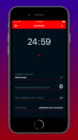 Productivity Challenge Timer screenshot