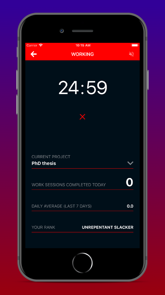 #1. Productivity Challenge Timer (iOS) 由: Vladimir Jovanovic