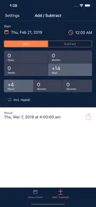 Time & Date Calculator screenshot #4 for iPhone