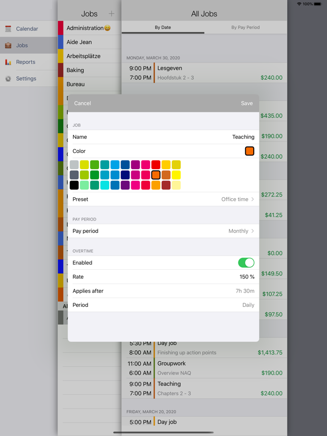 ‎Salarybook - Time Tracker Screenshot