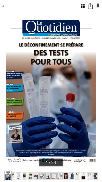 Le Quotidien ePaper Screenshot