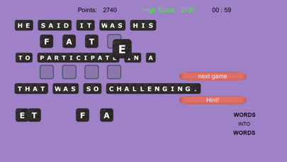 Screenshot #3 pour WORDS into WORDS