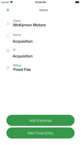 LeanLaw - Legal Billing Tool screenshot