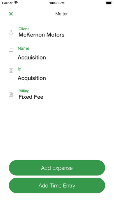 LeanLaw - Legal Billing Tool iPhone screenshot 7 - Business app