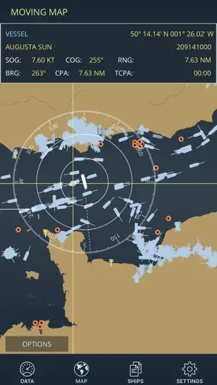 Скриншот OceanTrack на iPhone 1