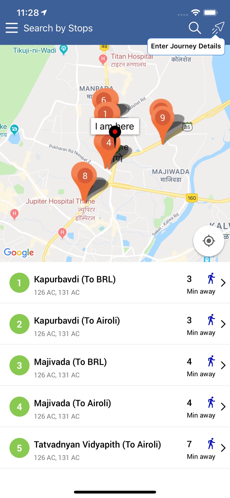 NMMT BusTracker iphone screenshot 3