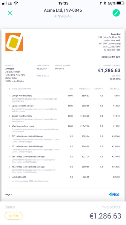 Fiskl - Mobile Invoicing screenshot-9