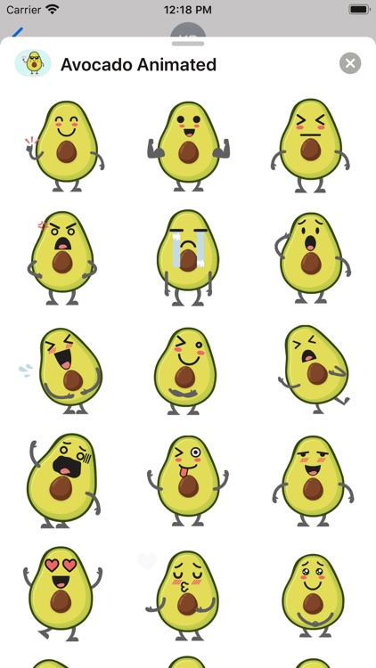 Avocado: Animated Stickers