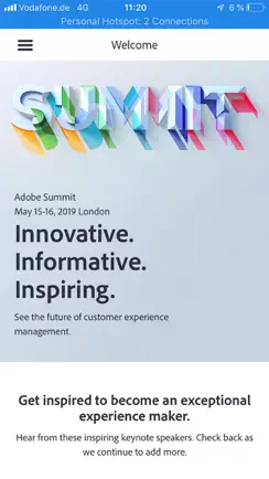 Adobe Summit EMEA 2019 iPhone image 1