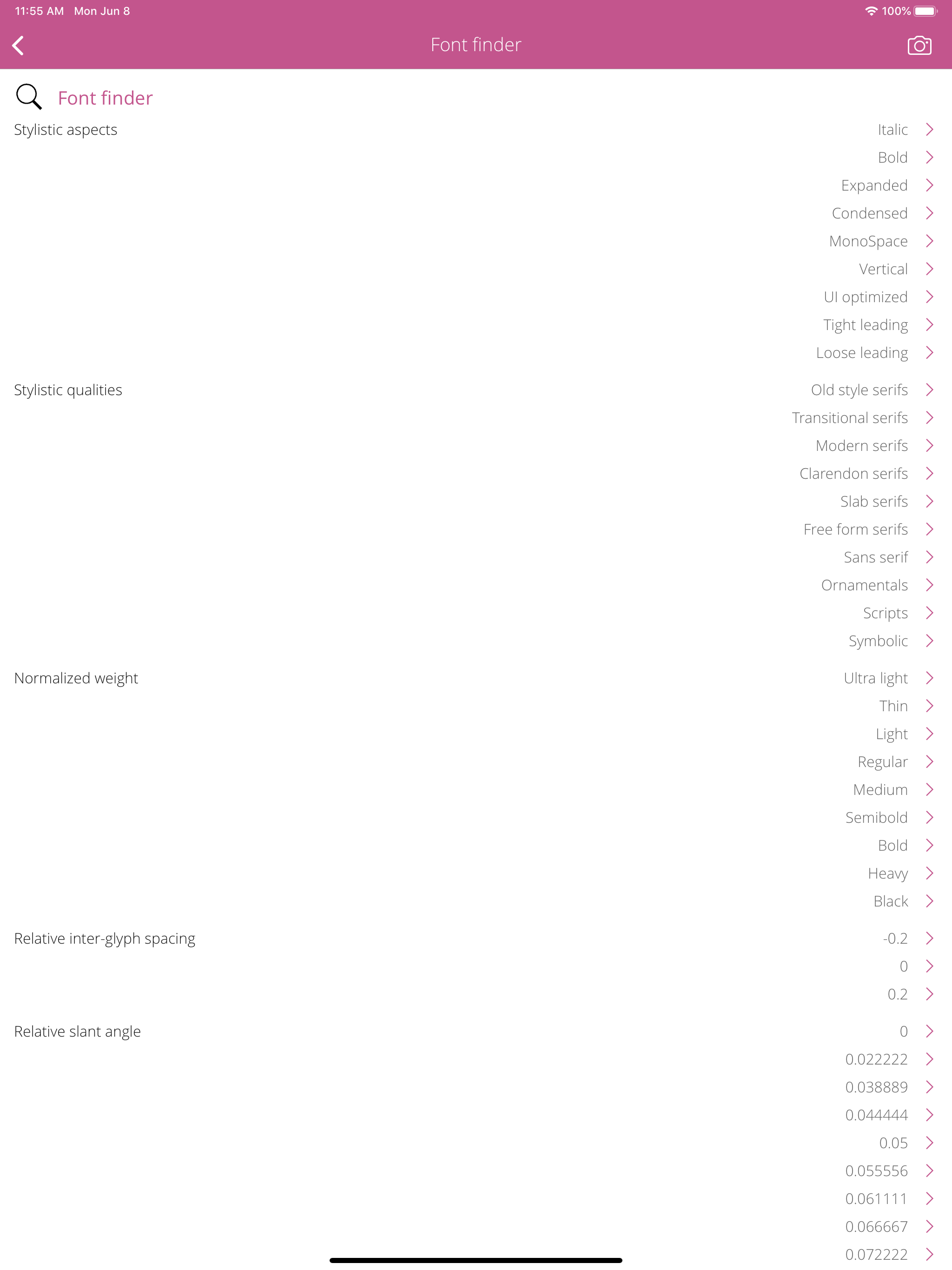 Font Info screenshot 14
