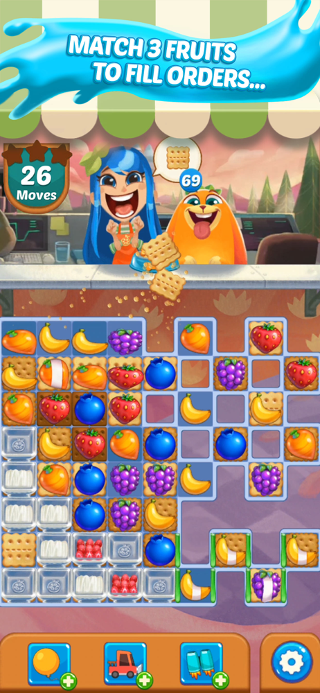 Juice Jam Match 3 Puzzle Game Revenue Download Estimates Apple 
