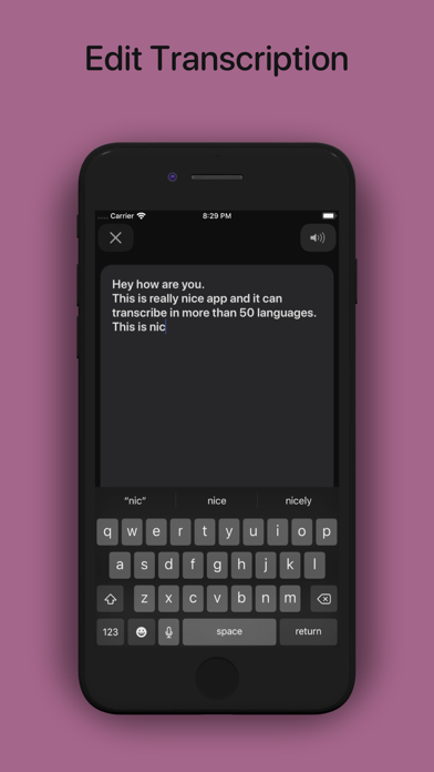 Record Me (With Transcription) screenshot