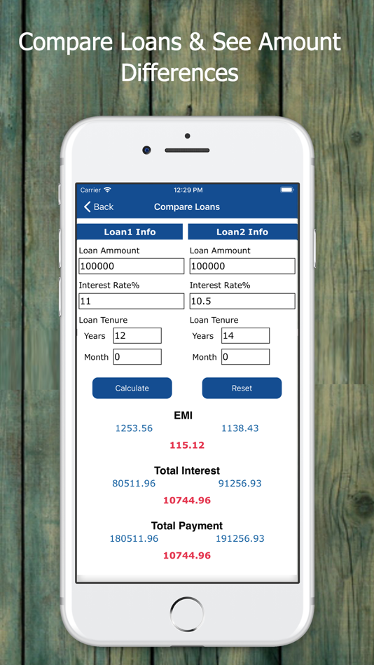#2. EMI-BMI Calculator (iOS) By: SHREEJI WEB TECHNOLOGIES PRIVATE LIMITED