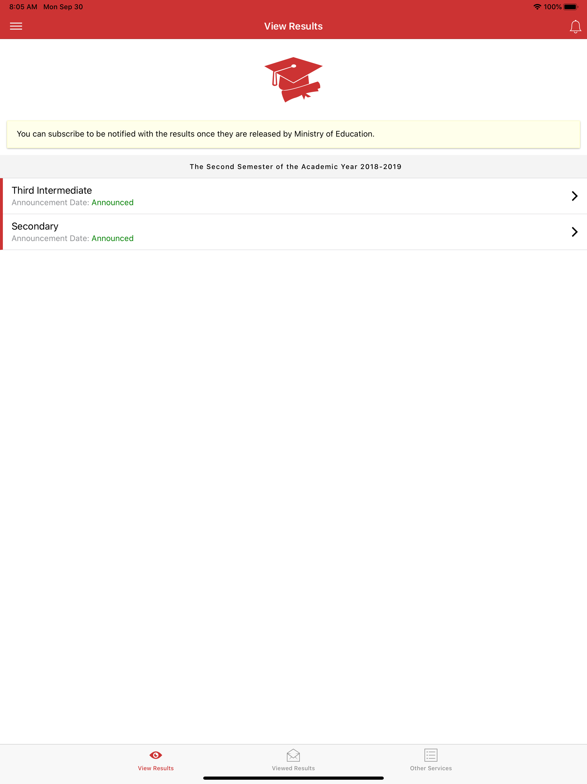 Student Exam Results