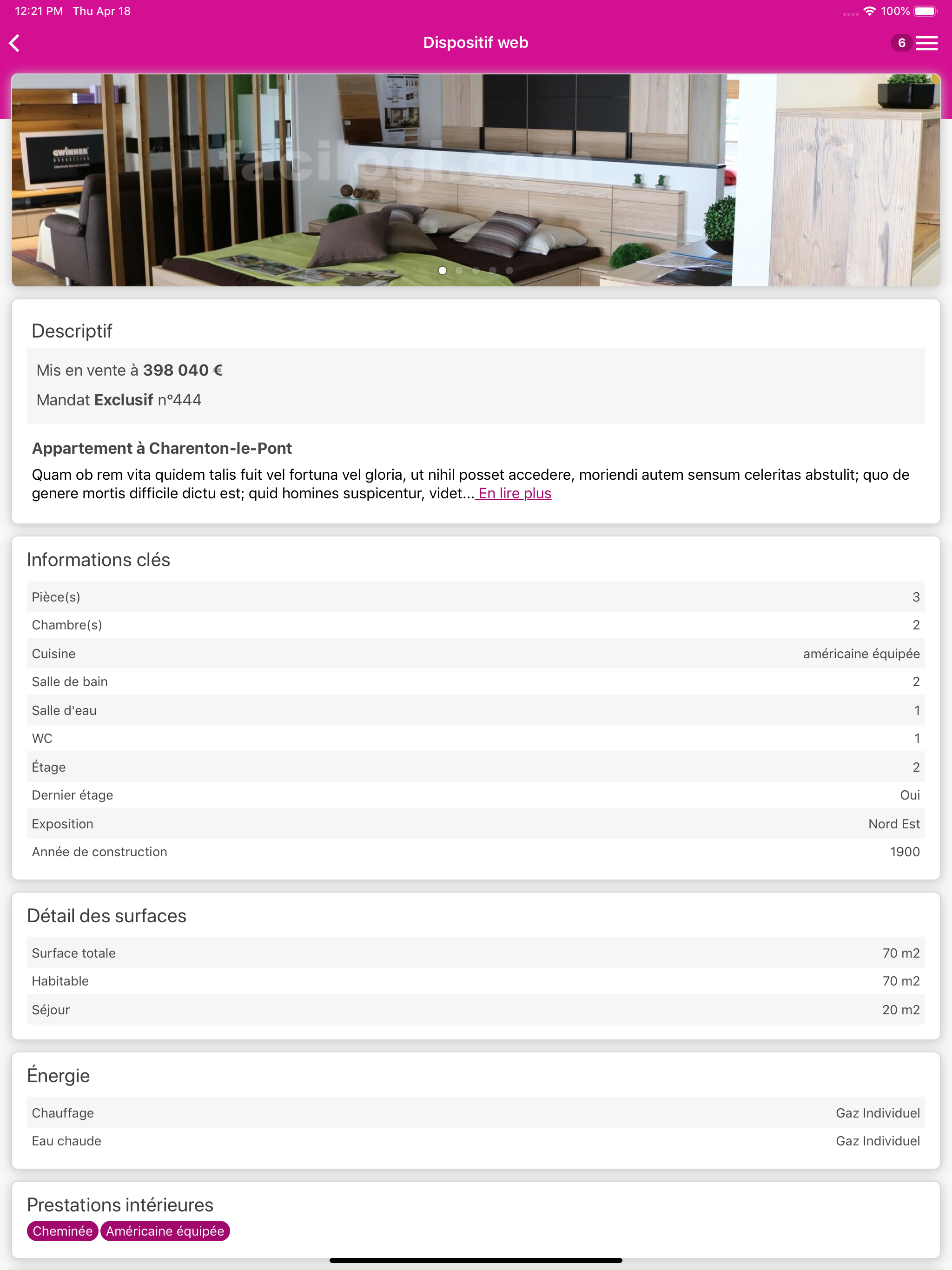 Espace Propriétaire screenshot 5