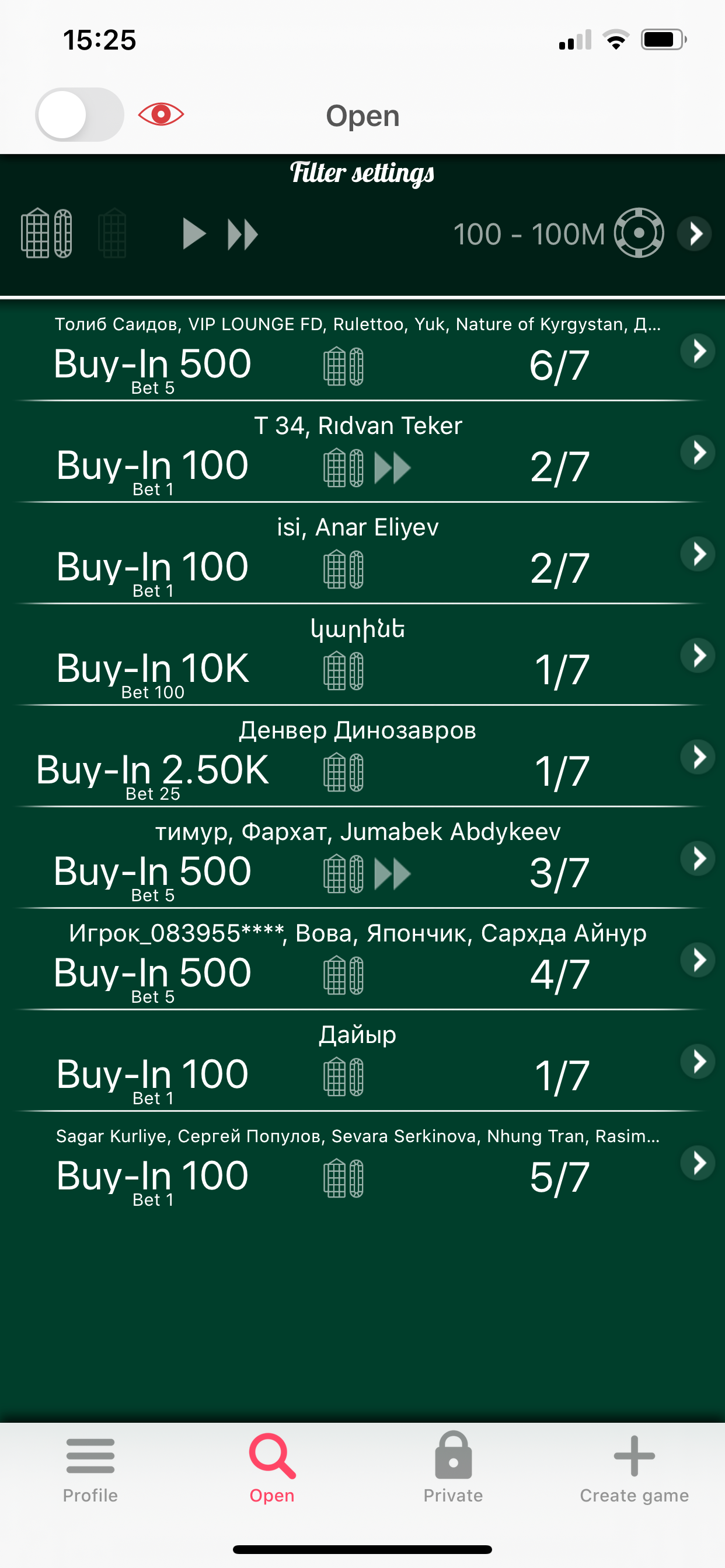 Roulette Online game