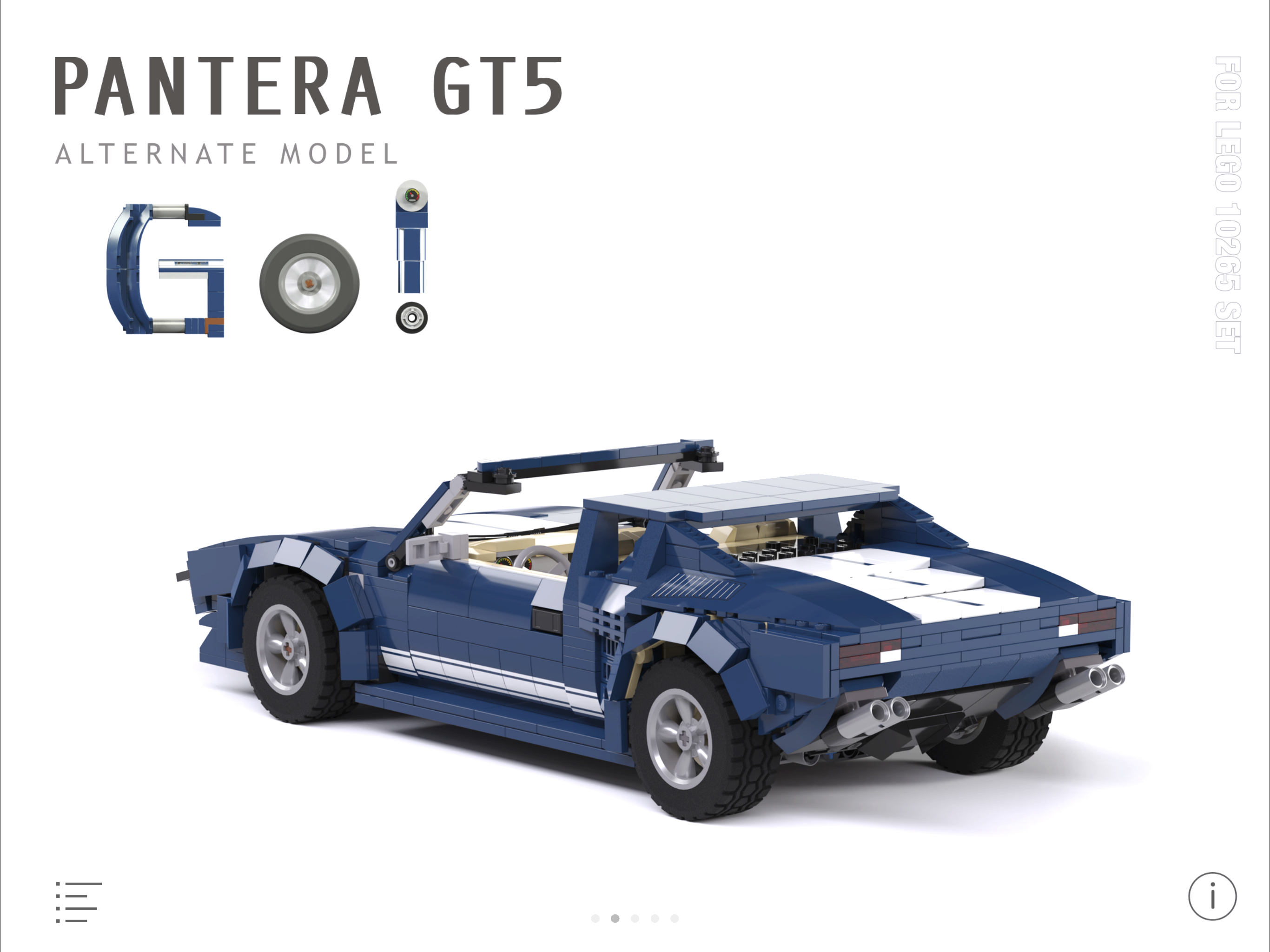 Pantera GT5 for LEGO 10265 Set