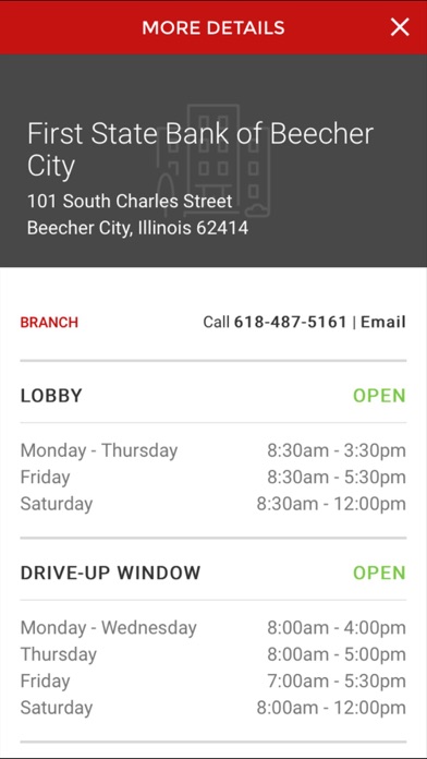 First State Bank Beecher City Screenshot